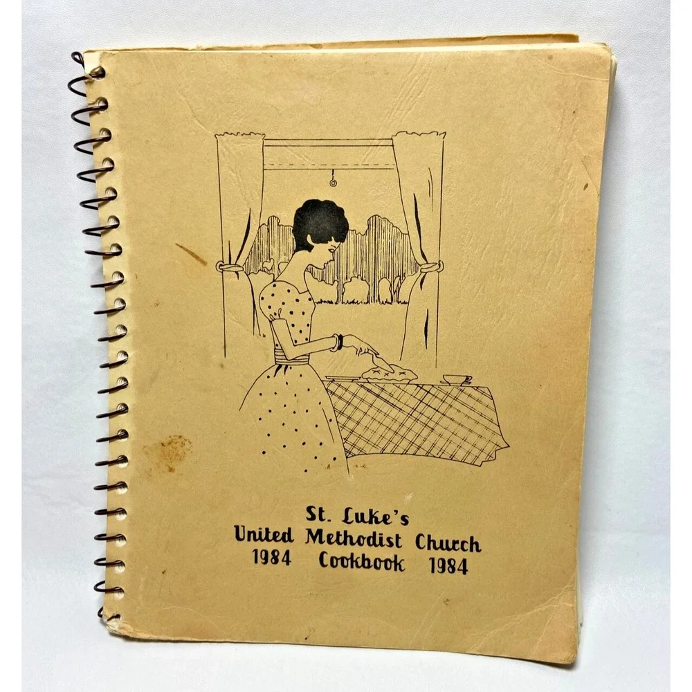 1980s‎ St. Luke's United Methodist Church 1984 Spiral Cookbook KCMO Kansas City